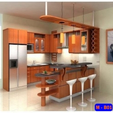 tu bep gia re go melamine quay bar m b01