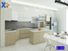 tu bep hien dai melamine ban dao m d41
