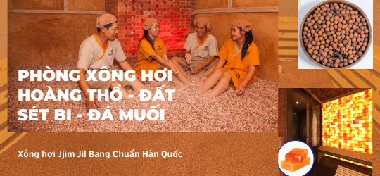 Phòng Xông Hơi Hoàng Thổ Đất Sét Bi Đá Muối Hàn Quốc